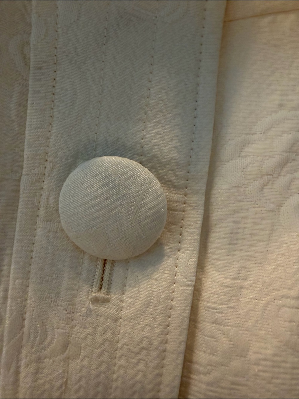 George Simonton CollectionCream Embossed Coat - Picture 5 of 16